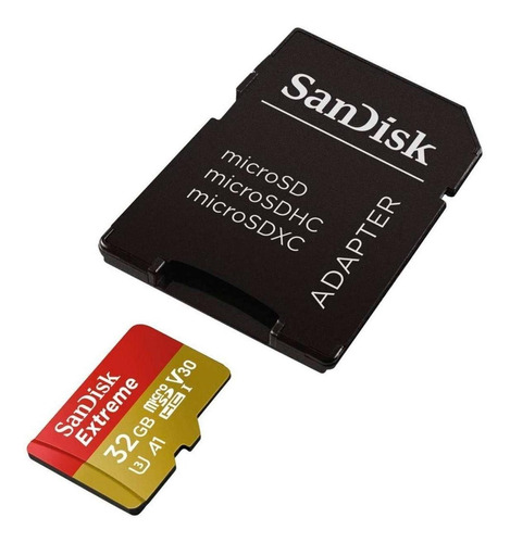 Memoria Micro Sd Sandisk Extreme 32gb + Adaptador - Techbox