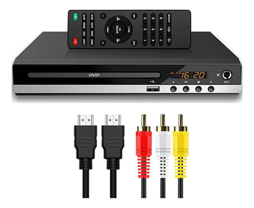 Reproductor De Dvd Tv Mp3 Usb 110v Con Mando A Distancia