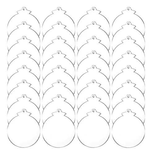 W Decoración De Bolas De Navidad, Acrílico, 72 Unidades