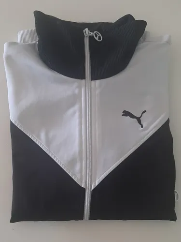 Campera puma negra y blanca new arrivals