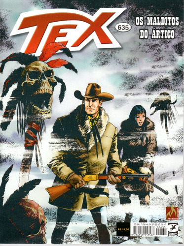 Tex N° 635 - Os Malditos Do Ártico - 116 Páginas Em Português - Editora Mythos - Formato 13 X 17 - Capa Mole - 2023 - Bonellihq Cx209 F23