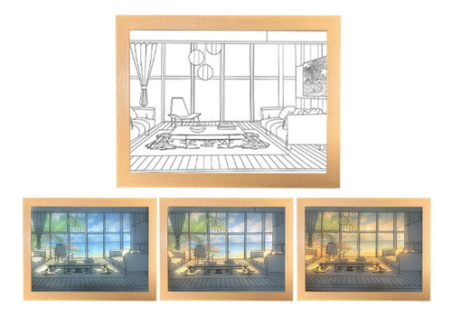 Lámparas De Pintura Junto Al Mar Lámpara Decorativa De Mesa