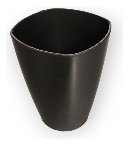 Vaso Crom Cuadrado De Plastico De 450 Cc Negro X12