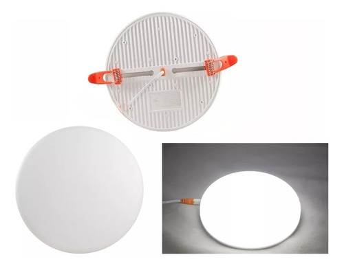 Lampara Led Spot Ajustable 30w Luz Blanca Caja O Bote 12 Cm Estructura Blanco