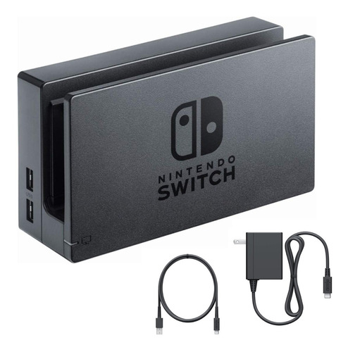 Dock Nintendo Switch Set Con Cargador Y Cable Original