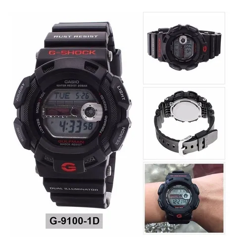 Reloj Casio G-shock G-9100 Gulfman 20 Bar Cronografo Mareas