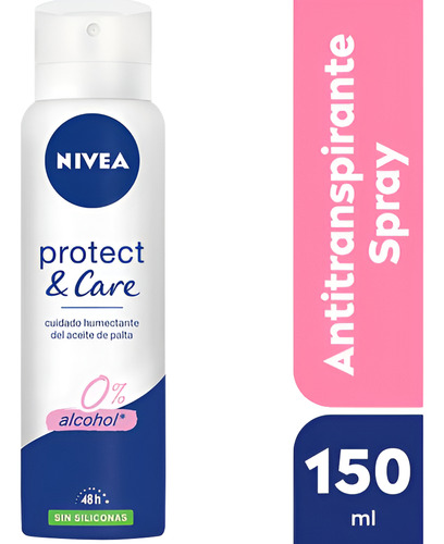 Desodorante Fem Nivea Protect & Care Sin Siliconas X 150 Ml
