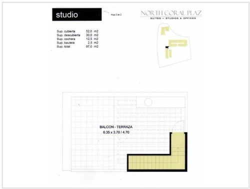 Imagen 4 de 4 de Monoambiente Con Terraza En Venta North Coral Plaza, Nordelta