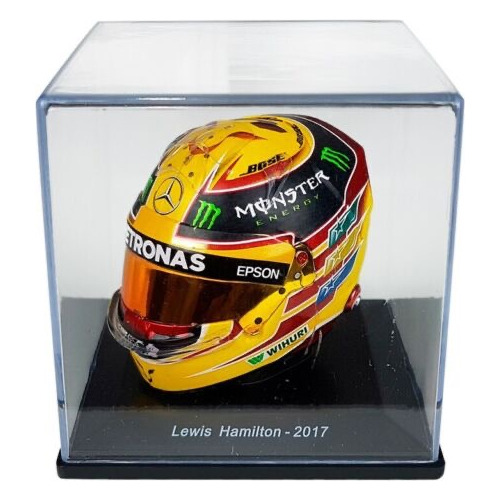 Casco Formula 1 Lewis Hamilton Mercedes 2017 Escala 1:5