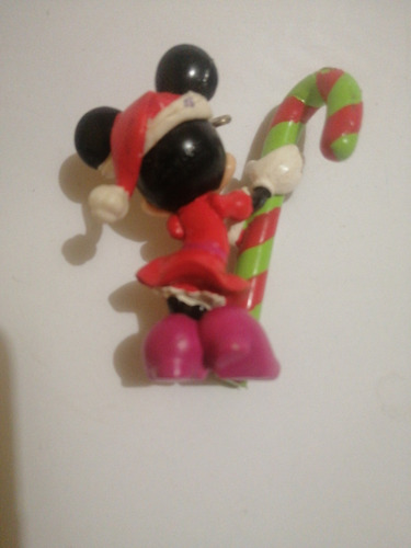 Disney Minnie Mouse Navidad 7 Cm Rojo Santa (Usado)