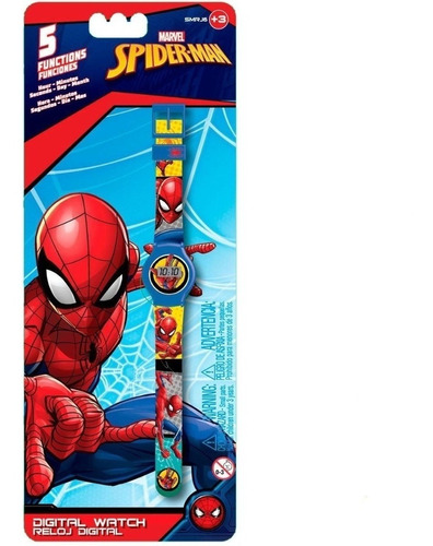 Reloj Pulsera Digital Spiderman Original Cresko Smrj6 