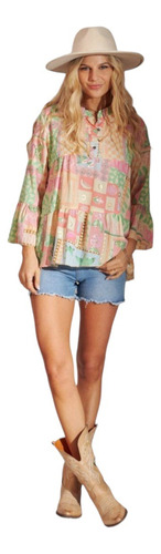 Blusa Soho Hippie Chic Santa Bohemia Importada India