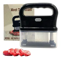 Comprar Ablandador de Carne Tenderizador Manual Con 48 Agujas Acero Inoxidable Cuchillos Carne de Res Pavo Pollo Pescado Bistec Artilugio de Cocina para Ablandar Utensilios de Cocina Máquina de Ablandamiento