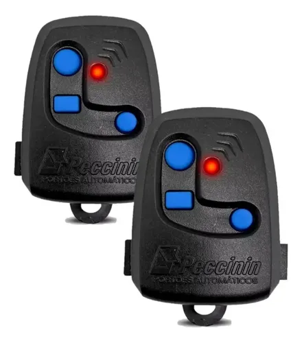 Controle De Portão Eletrônico Peccinin Nice Tx 3c Amarelo - Peccinin Kit 2 Preto