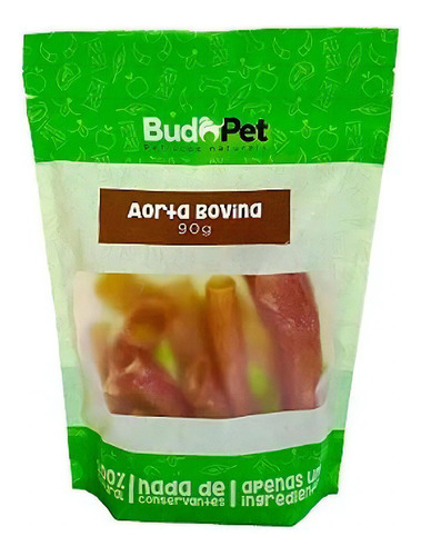 Budopet Aorta Bovina Petisco Natural Para Cães - 90g