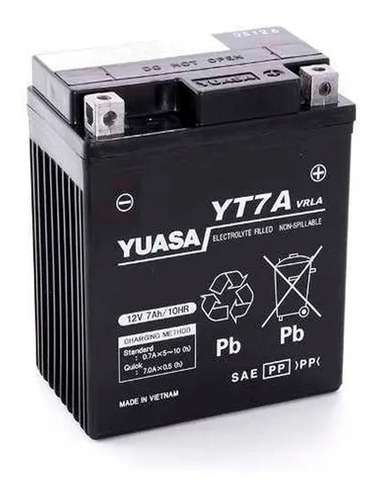 Bateria Moto Ytx7-l Yuasa Tornado Elite Motorace