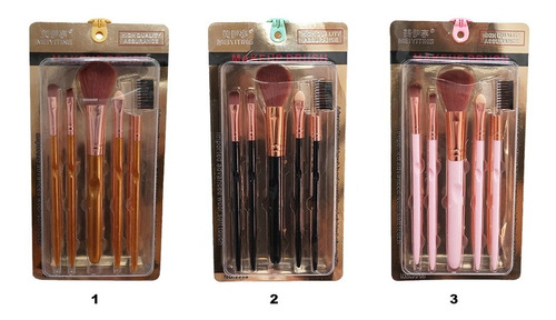 Set De Brochas Maquillaje #1 - 5 Pcs 