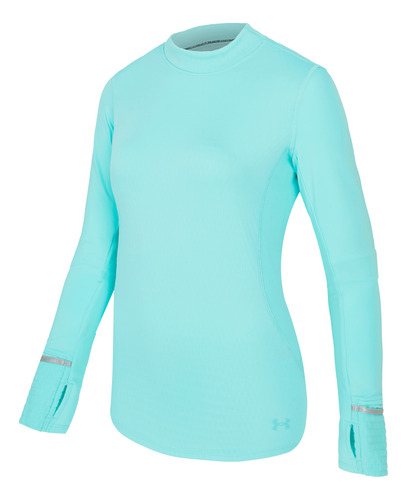 Playera Under Armour Correr Qualifier Cold Mujer Azul