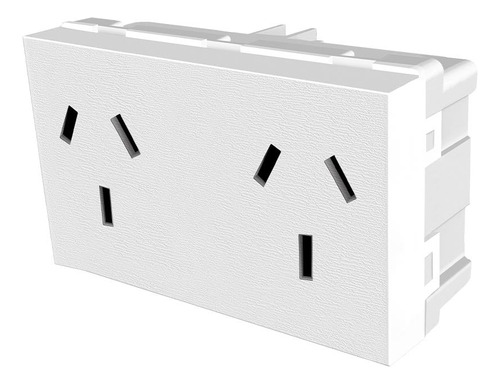 Modulo Toma Doble 2x10a Jeluz Platinum