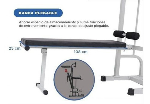 Máquina Pro Multifuncional Dominadas Barra Gym 30 En 1