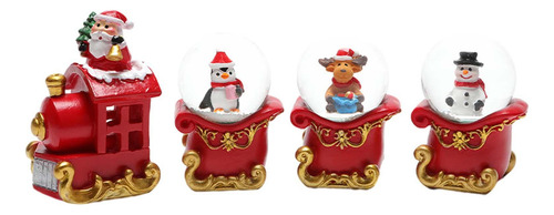 Globos De Nieve Con Forma De Tren Navideño, Bola De Nieve Br