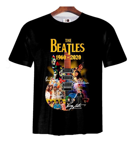 Remera Zt-0624 - The Beatles 60 Años