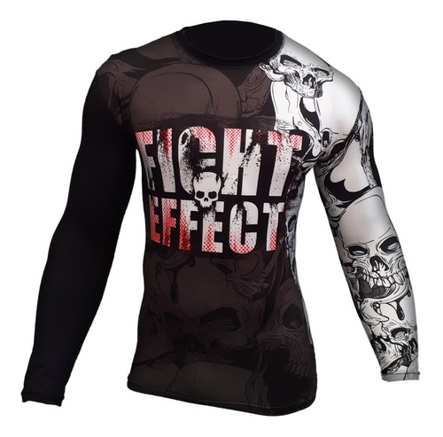 Remera Lycra Manga Larga Rashguard Bjj Mma Nogi Submission