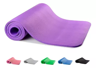 Black Mamut Classic tapete yoga pilates fitness ejercicio portátil 10mm grosor color violeta