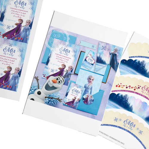 Kit Imprimible Frozen Disney Elsa Editable Cumpleaños