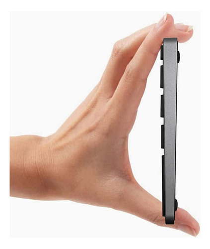 Li Teclado Numérico Inalámbrico, Teclado Plata Y Gris