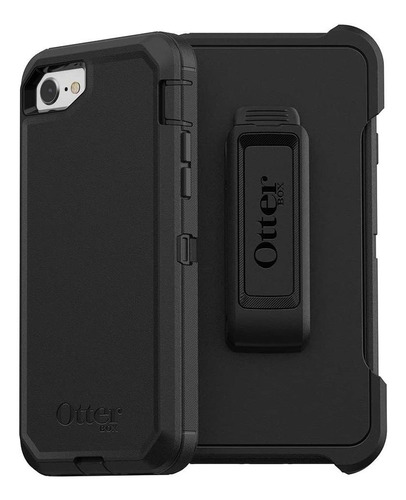 Funda Otterbox Para iPhone SE (2020), Negro/rigida/soporte