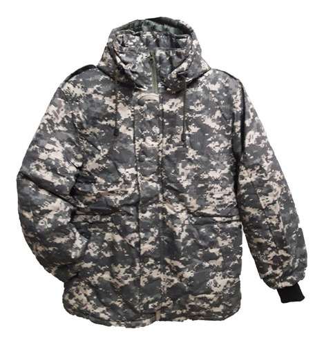 Campera Dubón Tipo Israeli C/guata Camuflado Digital Acu