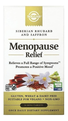 Solgar | Menopause Relief | 30 Mini-tablets | Importado 