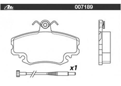 Balatas Delanteras 8256 D1146 Nissan Aprio 2008-2011 1.6 Ate