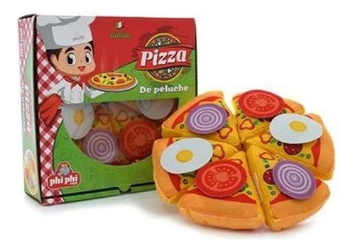 Peluche Pizza  En Caja Con Accesorios 22cm - 1627