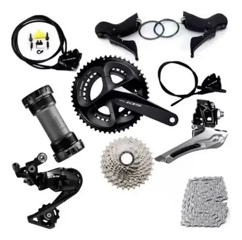 Set Leve Cambio Idraulico Shimano 105 ST-R7020 2x11s Usato - Nero, Per Bici Da Corsa - Foto 3