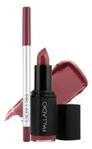 Comprar Kit Palladio Lápiz De Labios Marron Oscuro Y Labial Café