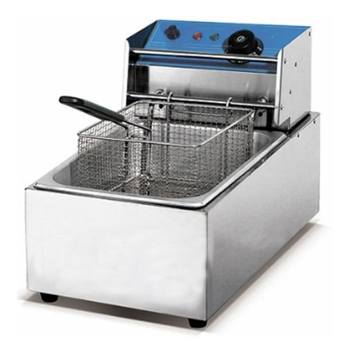 Imagen 1 de 1 de Freidora industrial Flamemax HEF-88 8.5L acero inoxidable 50 Hz 220V