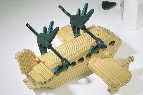 Imagen 2 de 3 de Mini Sargentos Monomanuales Wolfcraft Ehz 40 - 110 (2u)