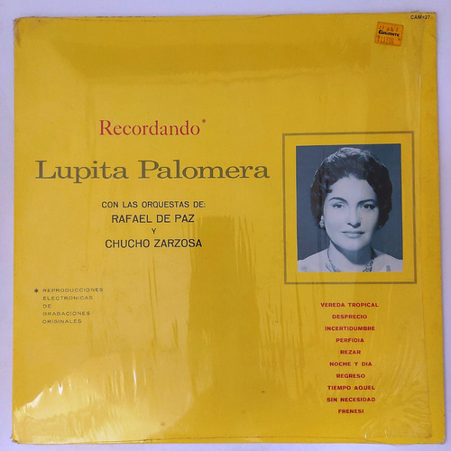 Lupita Palomera - Recordando      Lp
