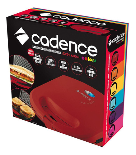 Sanduicheira Cadence Minigrill Colors San231 Antiaderente