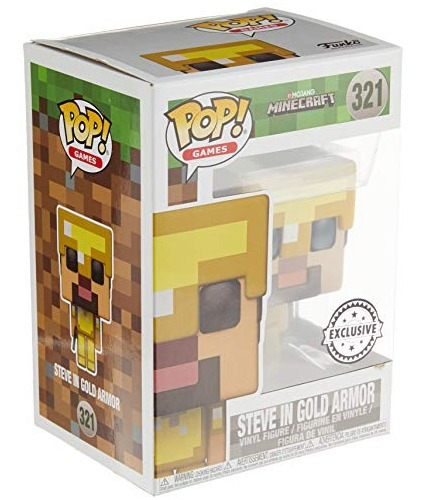 ¡papá! Figura De Vinilo De Games Minecraft Con Armadura Dora