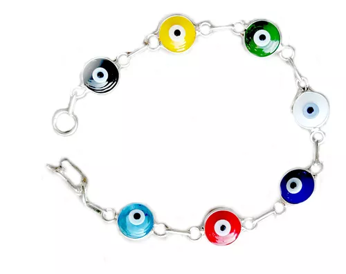 Pulsera Hilo Ojo Turco - Plata 950