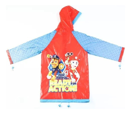 Piloto Para Lluvia Paw Patrol Infantil Original Wabro