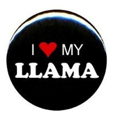 Llama  Cantidad 10  Me Encanta Mi Llama Pinback