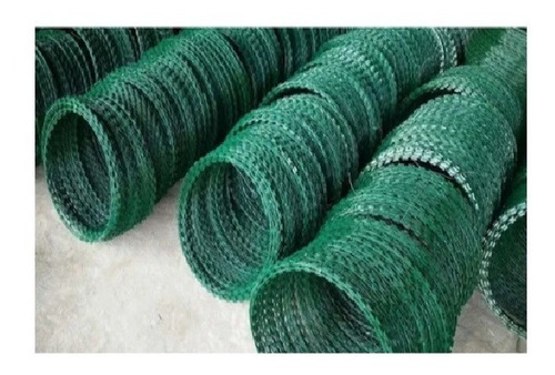 Concertina Verde 100mt + 10kg Alambre + Tensores + Guantes