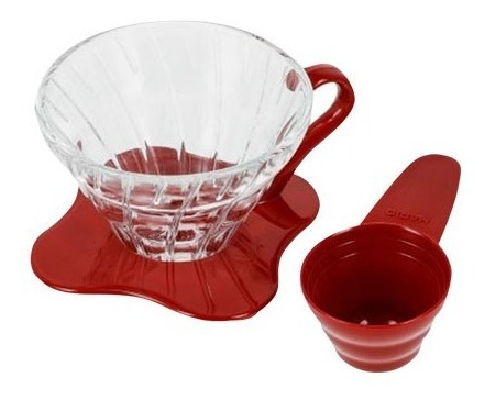 Pack Dripper De Vidrio Cafe V60 Hario Y Filtros De Papel