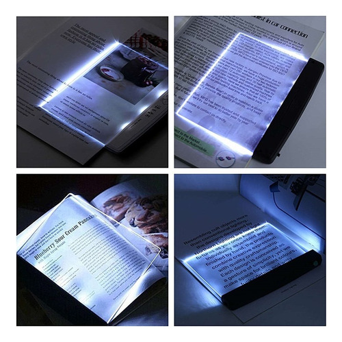 Luz Led De Lectura Para Libros De Acrilico Ligera Portatil