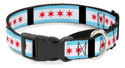 Buckle Down Banderas Martingale Perro Negro Wide Fits 11 17