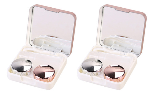 Caja De Gafas De Belleza Cuadrada De Color Rosa Claro Para E